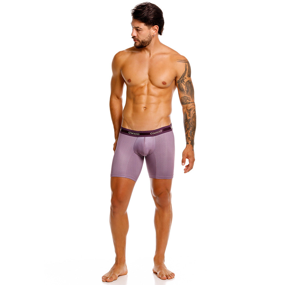 Boxer Medio Estampado Ciruela