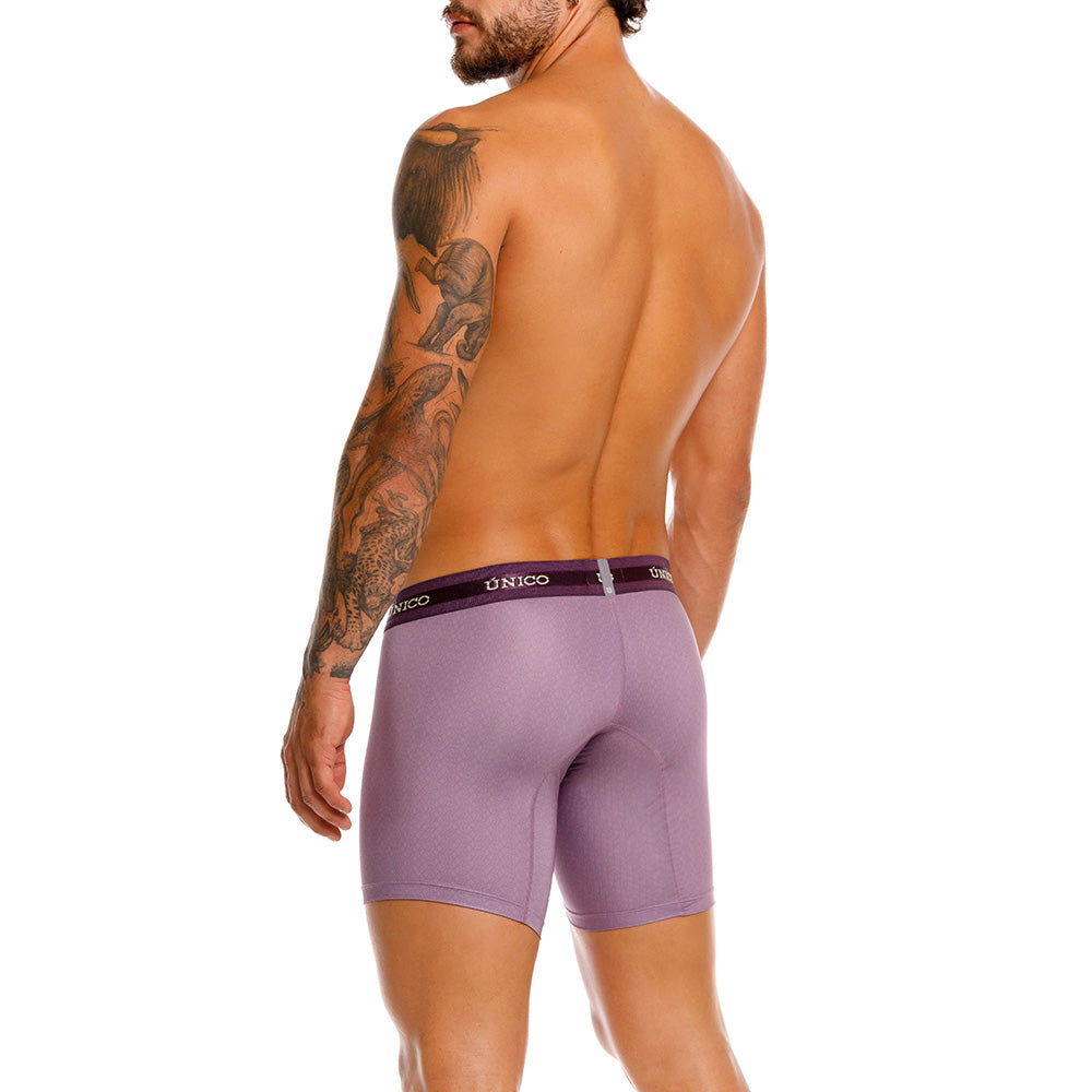 Boxer Medio Estampado Ciruela