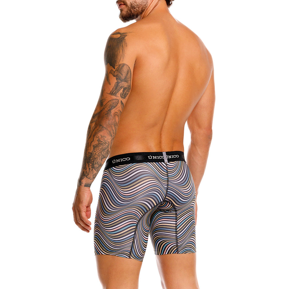 Boxer Medio Estampado Resonante